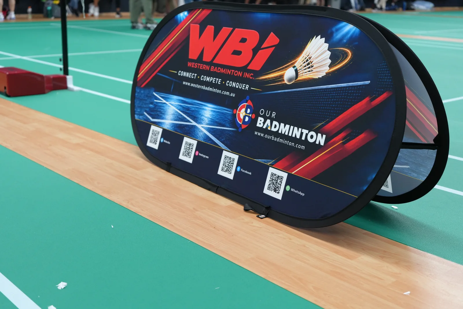 WBi and Our Badminton represented at court level during the tournament